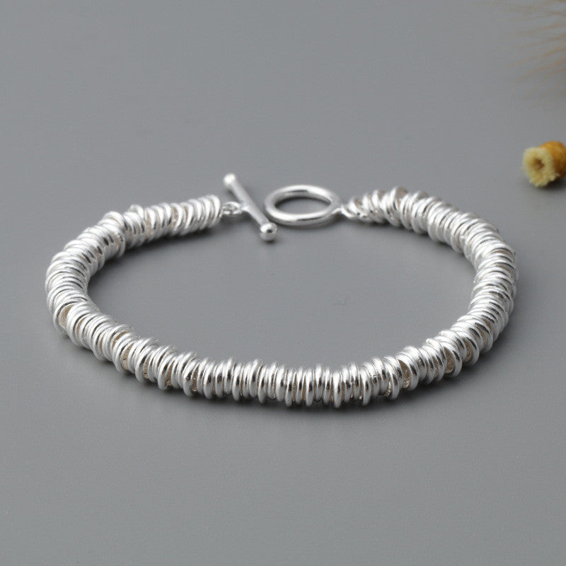925 Sterling Silver Ethnic Style Women's Bracelet