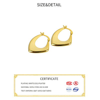 925 Sterling Silver Heart Shape Small Stud Earrings for Women
