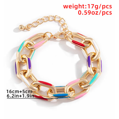 Bangles Fashion Geometric Chunky Bracelets For Women