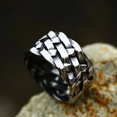 Beier 316L Stainless Steel Gothic Personality Chain Ring