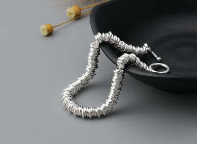 925 Sterling Silver Ethnic Style Women's Bracelet